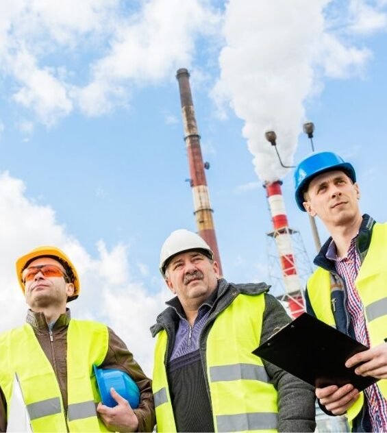 Ingenieros de Hexra en planta